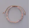 Klassisches Bling Kristallperlen Freundschaftsarmband Coloful Cristal Verstellbares Armband für Frauen Perlen Böhmen OL Armband GB1144