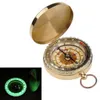 Camping en plein air Randonnée Portable Brass Pocket Golden Compass Navigation