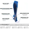 44 estilos Hombres Mujeres Calcetines de compresión aptos para deportes Calcetines de compresión negros Anti fatiga Alivio del dolor Medias hasta la rodilla 1 par 301G