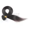 VMAE peruano russo 1g strand 100g natural marrom # 613 fusão de queratina loira pré-ligada u dica virgin remy extensão de cabelo humano