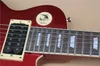 Guitare électrique rouge en métal pour enfants personnalisée en usine avec touche en palissandre, micros H H, matériel chromé, offrant des services personnalisés