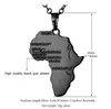U7 Africa Collana Color Oro Catena con Ciondolo Mappa Africana Regalo Hiphop per Uomini/Donne Gioielli Etiopi Alla Moda 4 Colori Spedizione Gratuita