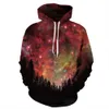 Conmotin Universo Galaxy Starry Sky Terra 3D Imprimir Moda Com Capuz Homens e Mulheres Sportswear