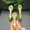 New colorful yellow long glass pipe Class Oil Burner Pipe Thick color Glass oil rigs glass water pipe