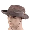 Chapeaux seau en coton à bord roulé pour hommes et femmes, chapeau de pêche en maille avec lettres brodées, chapeau de soleil d'extérieur avec corde coupe-vent, printemps été