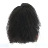 Afro Kinky Curly U Part Perruque 180% Densité Vierge Brésilienne Hair Cheveux Hair Perruques