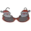 Lunettes de soleil du design de mode pour adultes Lunes de lunettes drôles Noël Santa Claus Party Unisexe ovale # 7