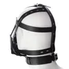 Imbracatura BDSM Bondage Copricapo Giocattoli Bocca aperta Ball Gag Copricapo Maschera Bondage Cinghia Schiavo Restrizioni erotiche Giocattoli sessuali DHL