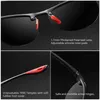 KDEAM Rimless Oval Men's Sunglasses Polarized Material Frame TAC Polarization Lense Soft Rubber Foot Cover CX2007061599563