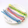6st Rainbow Color Hair Flätverktyg för flickor Spiralhårband för styling frisyr elastiska pannband tillbehör