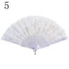 10 kleuren kant Spaanse stoffen zijde vouwen hand gehouden dance fans bloem partij bruiloft prom dansen zomer fan accessoires 000