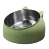 Stainless Steel Pet Neck Guard Tilt Bowl for Cat Dog