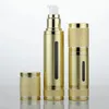 30 ml 50 ml Top Glitzerndes Gold Silber Leere Vakuumpumpe Reiseflaschen Airless Make-up Hautpflegebehälter Verpackung SN435