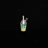 Charms Kawaii Coffee Pendants смола Cabochon для Diy Sengle Serging Keyring Jewelry Accessory12456