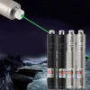 New Arrival Professional Waterproof Green Light Laser Pointer Pen Silver Black Body Laser than SD 303 Laser Visible Beam whol1363530