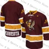 Personnalisé Hommes Minnesota Gophers Hockey Jersey PHIL KESSEL BLAKE WHEELER Ben Meyers Matthew Knies Blake McLaughlin Jackson LaCombe Sammy Walker Rhett Pitlick Koster