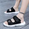Märke designer tofflor man kvinnor älskare casual skor tofflor strand sandaler utomhus strand tofflor hip-hop street sandaler flip flops