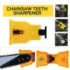 New Hand Tools) The Second Generation Chainsaw Teeth Sharpener Portable Blade Chain Fit for Nonporous/One/Two Holes Saw Bar