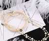 Fashion designer di lusso stile classico elegante bellissimi fiori perle donna collana lunga maglione dichiarazione 2 colori