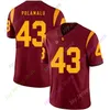 Wsk Custom USC Trojans Football Jersey College 33 Marcus Allen 55 Junior Seau 9 JuJu Smith-Schuster 47 Clay Matthews 3 Carson Palmer