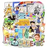 50 stks terug naar school stickers bom laptop water fles bagage scrapbooking skateboard helm fiets auto geschenken speelgoed voor kinderen tieners volwassenen