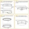 LED Flush Mount Ceiling Light with Remote, 10 Inch, 18W 1800 LM, 4000K Daylight Dimmable Round Mount Ceiling Lighting fixture