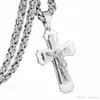 Hot Sale Multilayer Christ Jesus Pendant Halsband Rostfritt stål Länk byzantinsk kedja Tunga män smycken gåva8526008