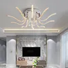 New Hot Chrome Crystal Moderne Led Plafonniers pour salon chambre Salle d'étude lustres de sala maison Dec LED Plafonnier