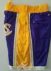 Nouveaux shorts shorts d'équipe 9697 shorts de base de base de base de la fermeture à glissière Vintre Couleur jaune violet
