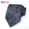 8 cm Laços De Seda Homens Laços Estilo Retro Britânico Paisley Jacquard Gravatas Gravata Cavalheiro Gravata De Casamento Laço Artesanal Dos Homens De Negócios Tie Listras