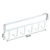 Hooks & Rails Black And White Multifunction Nail Free Hook Mug Holder Under Shelf Rack Hanger Coffee Cup For Kitchen1