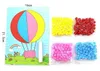 Mix Hurtownie Baby Kids Creative DIY Pluszowe Kulka Malarstwo Naklejki Dzieci Edukacyjne Ręcznie robione Materiał Cartoon Puzzle Rzemiosła Zabawka