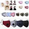 15Styles Barn Vuxenventil Mask Tryckt Tecknad Randig Kamouflage Mouth Cover Dammtät Earloop Skyddsdesigner Mask FFA4086