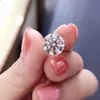 Lotusmaple Moissanite Stone F Color FL 0,1ct - 7ct okrągłe genialne cięcie 3ex 8 serc Strzały Certyfikowane laboratorium wynoszące każdy równe 0,5ct lub więcej Daj bezpłatny certyfikat GRA