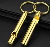 Portable Brass Loud Version Whistle Emergency Tools Survival Keychain Whistle with Beer Bottle Opener Bar Tools 2 in 1