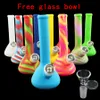 Hookahs Unique Design Silicone Bongs Unbreakable Hookah Portable Water Pipes Shisha Tobacco Smoking Pipe Oil Dab Rig Multiple Colors