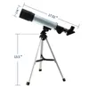 Telescopio astronomico monoculare F36050 Telescopio astronomico 360x50 Telescopio di rifrattore con treppiede portatile Regali di esplorazione Giocattoli per bambini Adulti