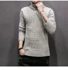 Fashion-Mens Designer Dzianiny sweter Casual Winter Turtleneck Sweter Mężczyzna Długie Rękawy Woolen Koszula Atutumn Mężczyźni Slim Fit Sweter