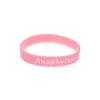 Bracelet en silicone alerte de l'anaphylaxie 1pc Quelle meilleure façon de transporter le message qu'avec un rappel quotidien269w