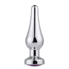 3Pcs Stainless Steel Plated Jeweled Anal Stopper Heavy Metal Insert Plug Sex #R45