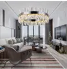 Modern Crystal Chandelier for living Room Gold/ Chrome LED Chandeliers Lighting Round Home Decor Lustres De Cristal