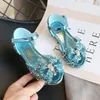 Chaussures princesse pour petites filles, sandales à paillettes avec nœud papillon, semelle souple, chaussures de danse pour berceau, nouvelle collection