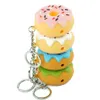 wholesale Donut Style Silicone small Oil Burner Pipes Handcraft Colorful hand Pipe Pyrex Smoking Pipes with key-chain and 111