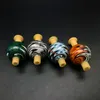 Nuevo estilo Smoke US Color Peluca Wag Glass Bubble Carb Cap 28mmOD Tapas universales únicas para cuarzo Banger Glass Bongs