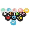 Lovely Cute Cat Paw Claw Thumb Grip Cap Joystick Cap For Switch Lite OLED Joy-con Controller Gamepad Thumbstick Cover DHL FEDEX UPS FREE SHIPPING