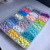 Candy Beads 100pc سيليكون تسنين Baby Beads 10- 20mm طعام آمن من الدرجة التمريض مضغ جولة سيليكون حبات قلادة 2065