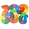 Baby Kids Children Wooden Toys Alphabet Number Building Jigsaw Puzzle Snake Shape Funny Digital Puzzle Game Educational Toys Christmas Gift