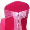 Organza stoel sjerp wo gratis schip 18*275CM stoelband voor stoeldecoratie