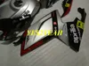 Aprilia RS125 için enjeksiyonlu kaporta gövdesi kiti 06 07 08 09 10 11 RS 125 2006 2011 Gümüş siyah Kaportalar kaporta AA09