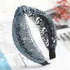 Haimeikang Nuovo Tessuto Hairband Delle Donne Delle Ragazze Antiscivolo Testa Dei Capelli Cerchio Fasce Accessori Maglia Lane E Filati di Pizzo Larga Fascia Copricapi